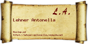 Lehner Antonella névjegykártya